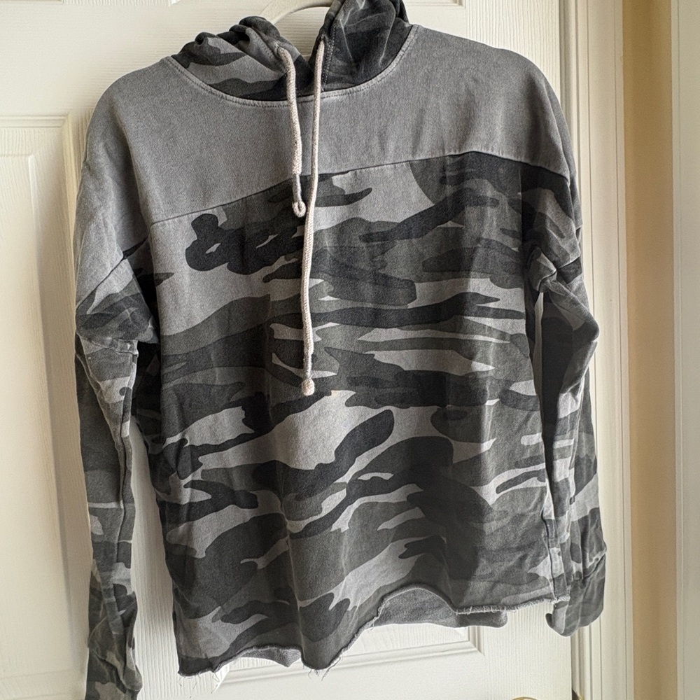 Gray Camouflage Hoodie